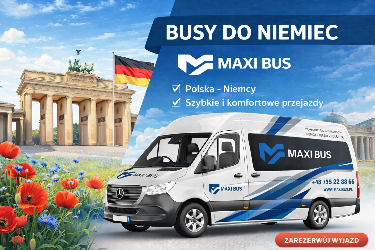 Busy do Niemiec Maxi bus