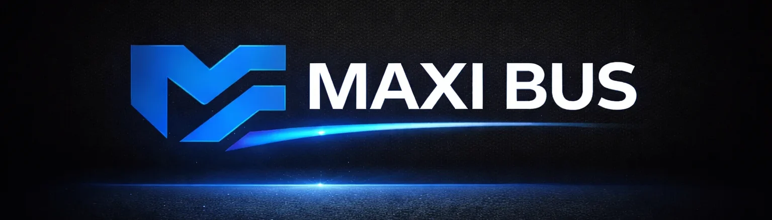 Logo Maxi Bus przewozy do Holandii Niemiec i Belgii